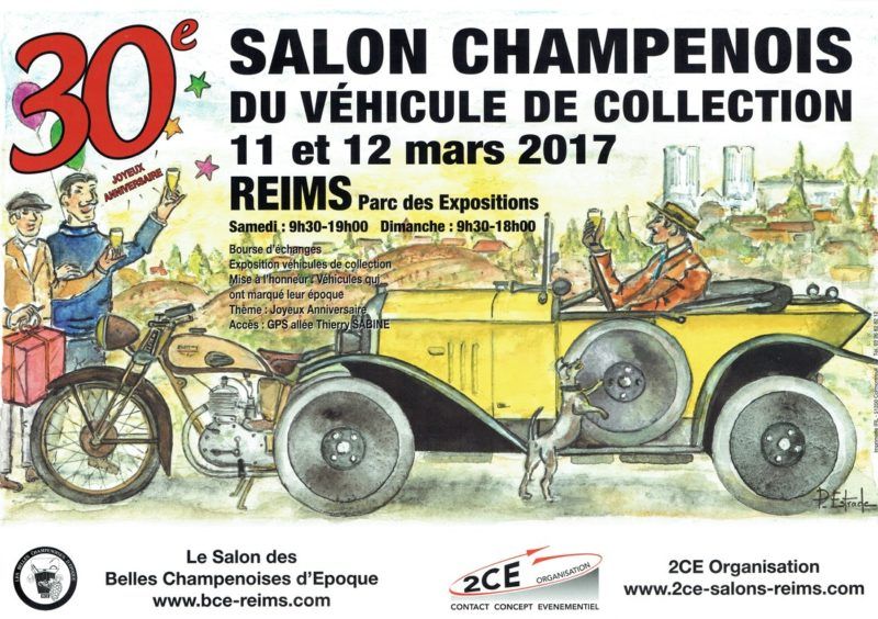 Affiche Bourse véhicules de collection de Reims 2017
